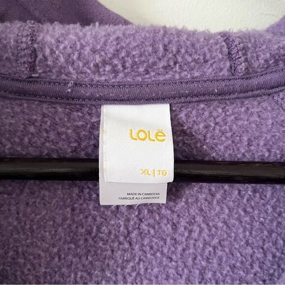 Lole Purple Full Zip Hoodie Sweater - Picture 5 of 9